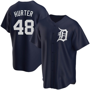 Navy Replica Brant Hurter Youth Detroit Tigers Alternate Jersey