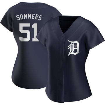 Navy Replica Drew Sommers Women's Detroit Tigers Alternate Jersey