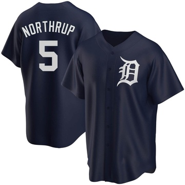 Navy Replica Jim Northrup Youth Detroit Tigers Alternate Jersey