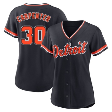 Navy Replica Kerry Carpenter Women's Detroit Tigers Alternate 2nd Jersey
