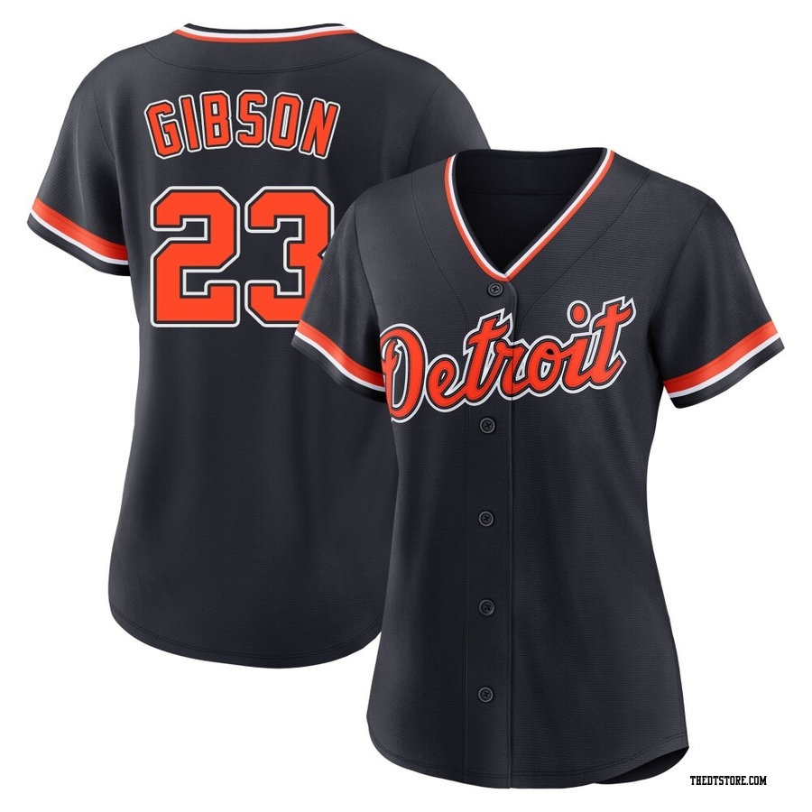 Navy Replica Kirk Gibson Women's Detroit Tigers Alternate 2nd Jersey