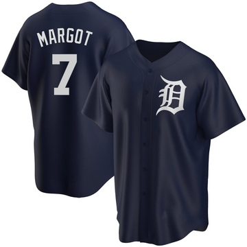 Navy Replica Manuel Margot Men's Detroit Tigers Alternate Jersey