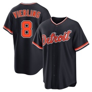 Navy Replica Matt Vierling Men's Detroit Tigers Alternate 2nd Jersey