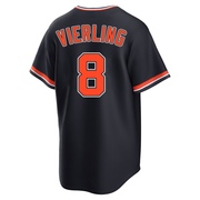 Navy Replica Matt Vierling Men's Detroit Tigers Alternate 2nd Jersey