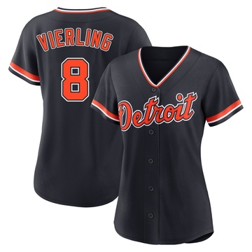 Navy Replica Matt Vierling Women's Detroit Tigers Alternate 2nd Jersey