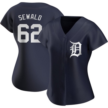 Navy Replica Paul Sewald Women's Detroit Tigers Alternate Jersey