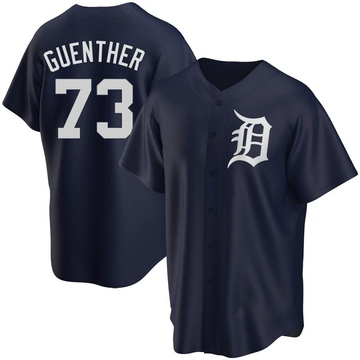 Navy Replica Sean Guenther Men's Detroit Tigers Alternate Jersey