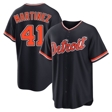 Navy Replica Victor Martinez Youth Detroit Tigers Alternate 2nd Jersey