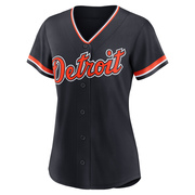 Navy Replica Zack Short Women's Detroit Tigers Alternate 2nd Jersey