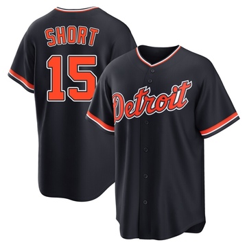 Navy Replica Zack Short Youth Detroit Tigers Alternate 2nd Jersey