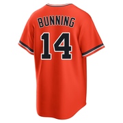 Orange Replica Jim Bunning Men's Detroit Tigers Alternate Jersey