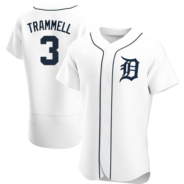 White Authentic Alan Trammell Men's Detroit Tigers Home Jersey