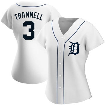 White Authentic Alan Trammell Women's Detroit Tigers Home Jersey