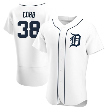 White Authentic Alex Cobb Men's Detroit Tigers Home Jersey