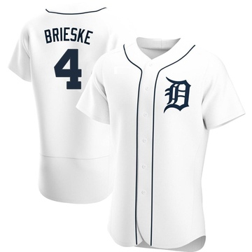 White Authentic Beau Brieske Men's Detroit Tigers Home Jersey