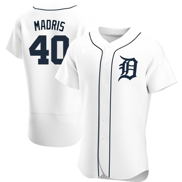 White Authentic Bligh Madris Men's Detroit Tigers Home Jersey