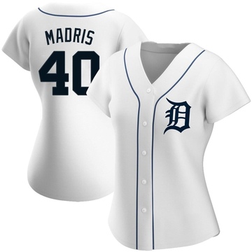 White Authentic Bligh Madris Women's Detroit Tigers Home Jersey