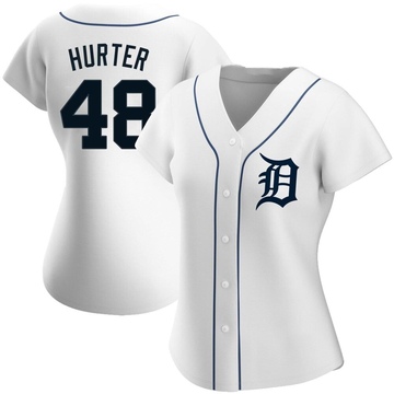 White Authentic Brant Hurter Women's Detroit Tigers Home Jersey