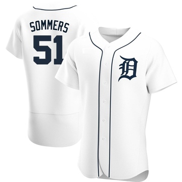 White Authentic Drew Sommers Men's Detroit Tigers Home Jersey