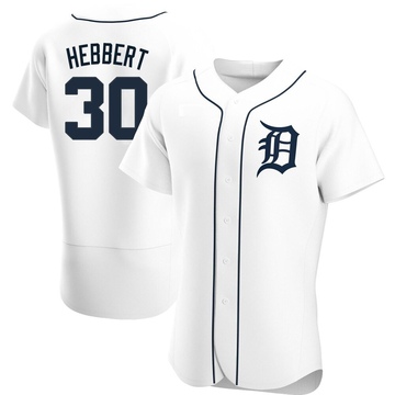 White Authentic Duque Hebbert Men's Detroit Tigers Home Jersey