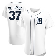 White Authentic Enmanuel De Jesus Men's Detroit Tigers Home Jersey