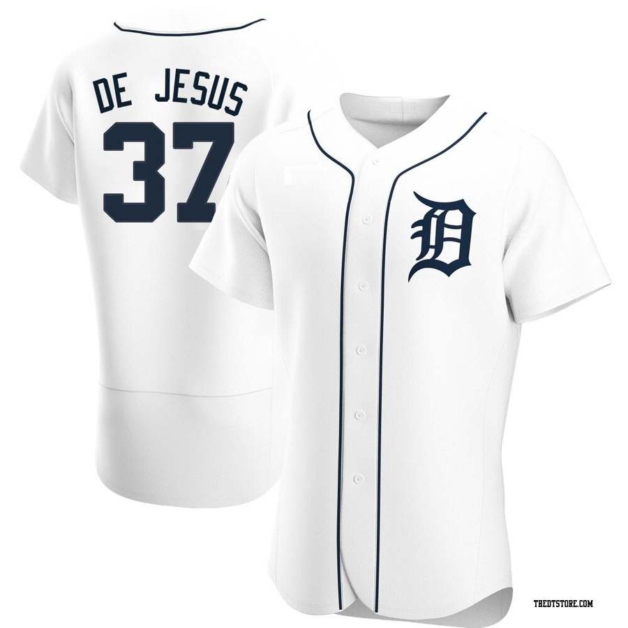 White Authentic Enmanuel De Jesus Men's Detroit Tigers Home Jersey