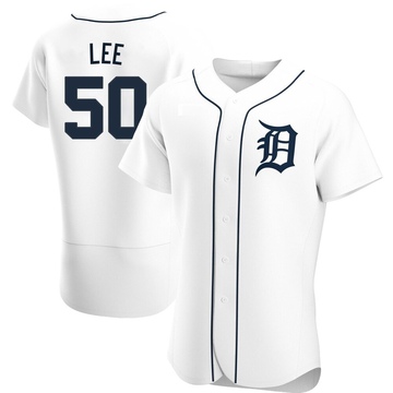 White Authentic Hao-Yu Lee Men's Detroit Tigers Home Jersey