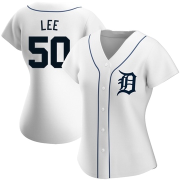 White Authentic Hao-Yu Lee Women's Detroit Tigers Home Jersey