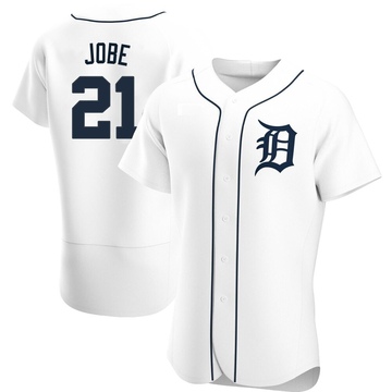 White Authentic Jackson Jobe Men's Detroit Tigers Home Jersey