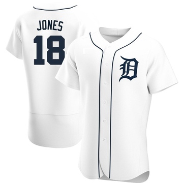 White Authentic Jahmai Jones Men's Detroit Tigers Home Jersey