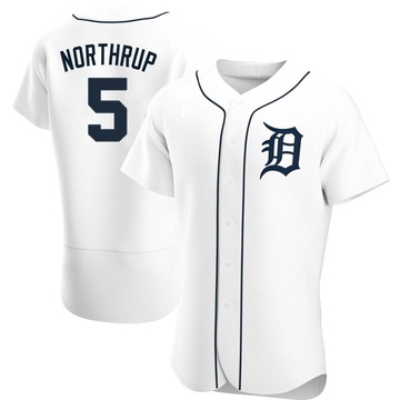 White Authentic Jim Northrup Men's Detroit Tigers Home Jersey