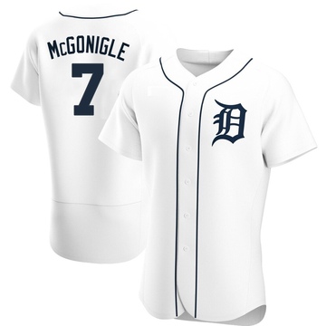White Authentic Kevin McGonigle Men's Detroit Tigers Home Jersey