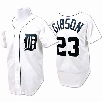 White Authentic Kirk Gibson Men's Detroit Tigers Throwback Jersey