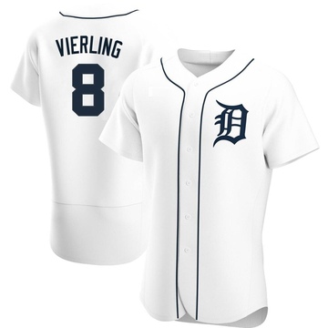 White Authentic Matt Vierling Men's Detroit Tigers Home Jersey