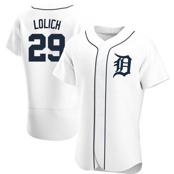 White Authentic Mickey Lolich Men's Detroit Tigers Home Jersey