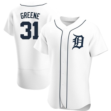 White Authentic Riley Greene Men's Detroit Tigers Home Jersey