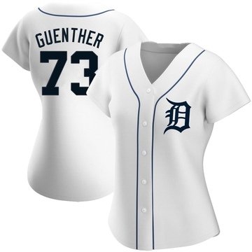 White Authentic Sean Guenther Women's Detroit Tigers Home Jersey