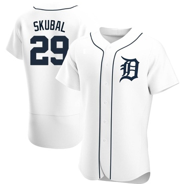 White Authentic Tarik Skubal Men's Detroit Tigers Home Jersey