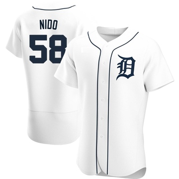 White Authentic Tomas Nido Men's Detroit Tigers Home Jersey