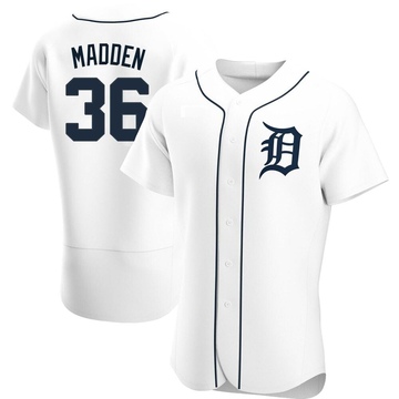 White Authentic Ty Madden Men's Detroit Tigers Home Jersey