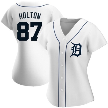 White Authentic Tyler Holton Women's Detroit Tigers Home Jersey