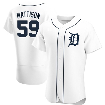 White Authentic Tyler Mattison Men's Detroit Tigers Home Jersey