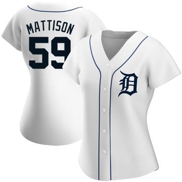 White Authentic Tyler Mattison Women's Detroit Tigers Home Jersey