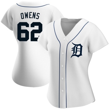 White Authentic Tyler Owens Women's Detroit Tigers Home Jersey
