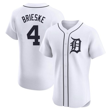 White Elite Beau Brieske Men's Detroit Tigers Home Jersey