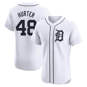 White Elite Brant Hurter Men's Detroit Tigers Home Jersey