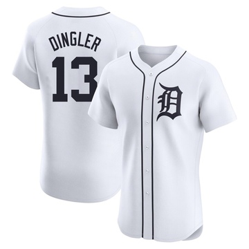 White Elite Dillon Dingler Men's Detroit Tigers Home Jersey