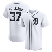 White Elite Enmanuel De Jesus Men's Detroit Tigers Home Jersey