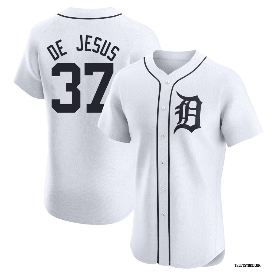 White Elite Enmanuel De Jesus Men's Detroit Tigers Home Jersey