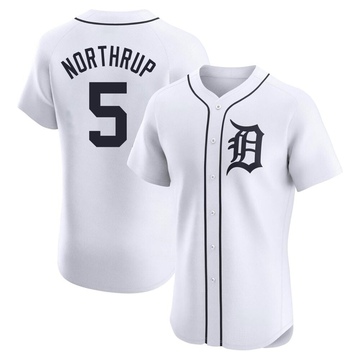 White Elite Jim Northrup Men's Detroit Tigers Home Jersey